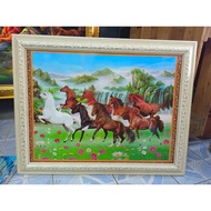 Photo Frame 8 Horse Views Home Decoration Shop Gift Souvenir Retirement Give As Gifts For Various Oc