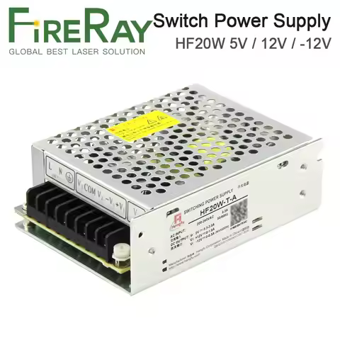 FireRay HF20W-T-A Switch Power Supply 5V 0.3-3A 12V 0-1A -12V 0-0.5A Triple Output for Laser Solar E