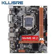 Kllisre B75 เมนบอร์ดเดสก์ท็อป M.2 LGA 1155 สำหรับ i3 i5 i7 CPU สนับสนุนหน่วยความจำ ddr3