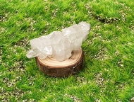 步步高升-天然冰透體小白水晶簇 家居 辦公室 療癒 淨化 能量擺件