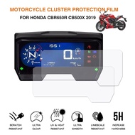 For Honda CBR650R / CB650R / CBR500R / CB500F/X 2019+ Motorcycle Dashboard Screen Protector Film Anti-Scratch TPU