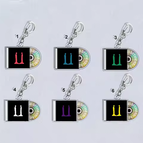 KPOP BIGBANG G-DRAGON Keyring Comeback Album Übermensch Acrylic CD Shape Keychain DRAMA Song Bag Pen