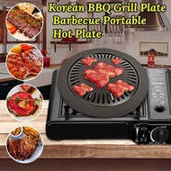 Korean Grill Round BBQ Grill 32Cm Ultra Grill Pan Drip Pan Plate Non-Stick Korean Style Meat Grill S