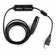 DOREMiDi USB To DMX/RDM Cable DMX Control Cable With Indicator USB2.0 Full Speed Adapter DMX Disco L