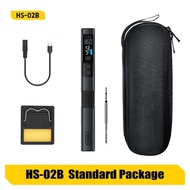 Smart Soldering Iron Kit Portable FNIRSI HS-02 PD QC Solder Cautin Station 100-450℃ PD 100W Solderin