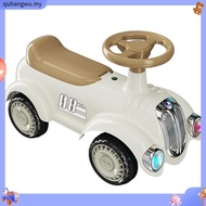 Music & Lights 4 Wheels Ride On Toy Car / Push Baby Car with Children Retro Scooter Car Boys Girls F