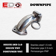 Downpipe Hilux VNT Hilux 1KD 3.0 Fortuner VNT Full Stainless Plug N Play