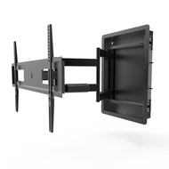 Kanto R500 Recessed In-Wall Full Motion Articulating TV Mount for 46-inch to 80-inch TVs | Ultra Low