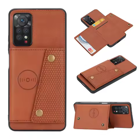 Leather Wallet Case For Redmi Note 11 10 12 11E Pro 11S 10S Xiaomi 10T 11T 12T 13T Poco X3 X4 X5 X6 