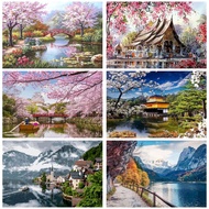 RUOPOTY 60x75cm/50x65cm/40x50cm DIY Painting By Numbers Nature Landscape Frame Pictures By Numbers A