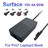 15V 4A 65W For Microsoft Surface pro 3 pro 4 pro 5 pro 6 pro 7 Surface Pro 8 2021 Book Laptop Go Power Adapter 1706 1866 1867 Charger 5V1A