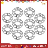 [Stock] 10Pcs M6 Titanium Drilled Bolt Spacer Washer for Bicycle Motorcycle Modification 9 Holes Washers