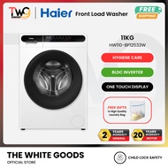 [Free Shipping +GIFT] HAIER 11KG / 9KG BLDC INVERTER FRONT LOAD WASHING MACHINE | HW110-BP12533W / H