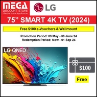 LG 75QNED86TSA 75" QNED 4K SMART TV / FREE $100 GROCERY VOUCHER + WALL MOUNT
