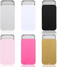 6PCS Mini Salt Tin, 6 Colors Small Tin Box, 2.36 X 1.34 X 0.43 in Small Metal Tin, Rectangular Slide
