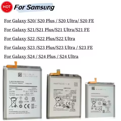 Battery For Galaxy S20 Plus Ultra S20FE S21FE S21 Plus S21 Ultra S22 Plus S22 Ultra S23 S2FE SPlus S