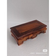 Rosewood Ruyi Style Rectangular Bonsai Table Stand Wenwan Ornaments Strange Stone Teapot Base Flower Table Flower Stand God Statue Base God Buddha Statue Wood Carving Art Base