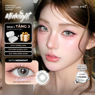 ( Nhập mã LAZSOCIAL99 - giảm 30% đơn từ 199k ) Lens áp tròng xám tây Angel Eyes Midnight có cận | GD