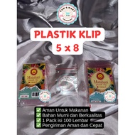 PLASTIC CLIP 5x8 ziplock CONTENTS 100 SHEETS