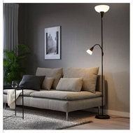ORIGINAL IKEA TÅGARP Floor uplighter/reading lamp, black/white
