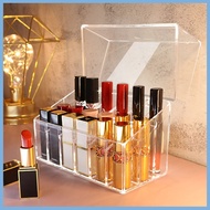 18-Grid / 24-Grid Acrylic Transparent Lipstick Organizer With Lid