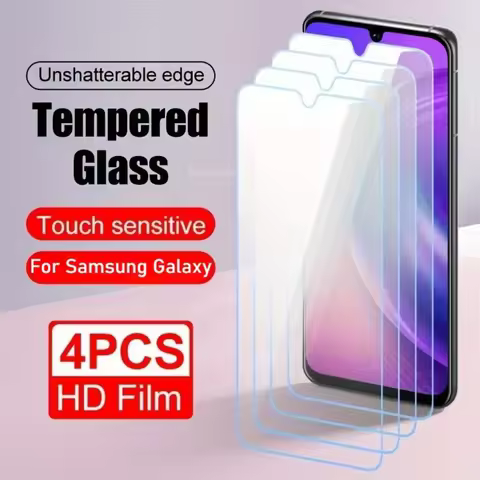 4Pcs HD Tempered Glass for Samsung Galaxy A56 A55 A35 A36 A25 A26 A53 A73 A15 A16 A23 A34 A73 Mobile
