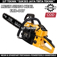 mesin senso kecil chainsaw mini gergaji kayu bar baja 22 inci fmb technology usa fmb-007