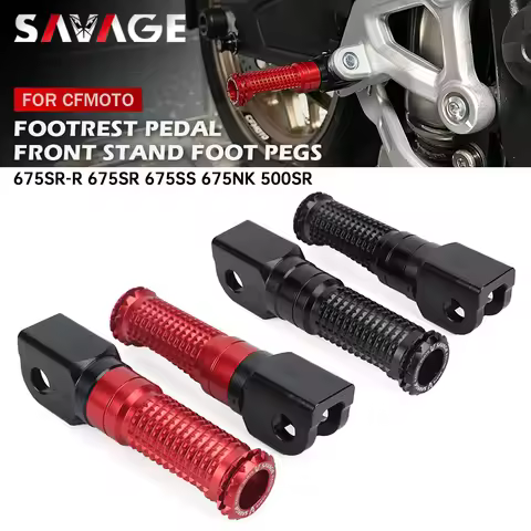 For CFMOTO 675 SR-R SS SR NK Front Footrest Pedal Foot Pegs CF-MOTO 675SR-R 675SS 675NK 500SR Motorc