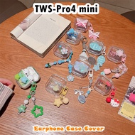 【Future star】For TWS-Pro4 mini Case Casing Soft Silicone Earphone Case Sweet Cute Cartoon