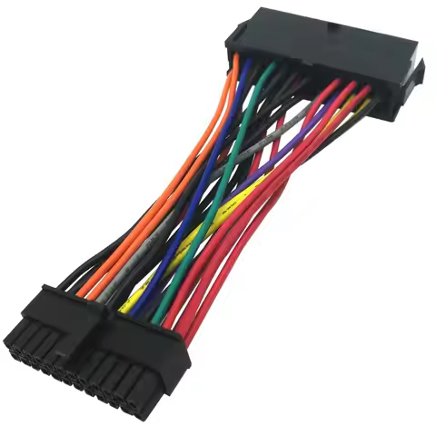 24 Pin Female to Mini 24 Pin Male ATX Main Power Adapter Cable for DELL Optiplex 380 580 760 780 960