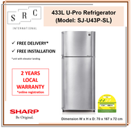 Sharp SJ-U43P U-Pro Refrigerator 433 L