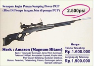 Pomping Amazon 22 70 Magnum Hitam dan Teleskop Gamo 3 - 9 x 40 - Hob
