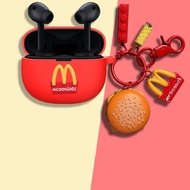 Anker Soundcore Life P2i Case Cartoon Burger Keychain Pendant Kaws Anker Soundcore Life p2i Silicone Soft Shell Protective Case Creative Astronaut Cute Crayon Shin-chan Anker Soundcore R100 Headphone Case Protective Case Anker Soundcore R100 Cover