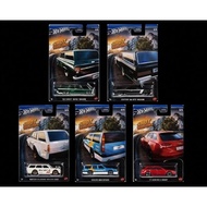 Hot Wheels Hot Wagons SET (5) Chevy Nova Wagon Custom/ '66 GTO Wagon Datsun Bluebird/ 510 Volvo 850 