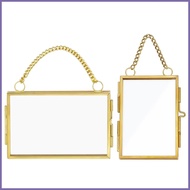 Chain Photo Frame Small Metal Picture Frame 2x3 Inch Glass Picture Artwork Display Frame Style Galle