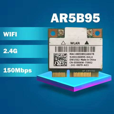 Qualcomm Atheros AR5B95 AR9285 DW1502 Half Mini Pci-e Wlan Wireless Card 0D006W for dell laptop