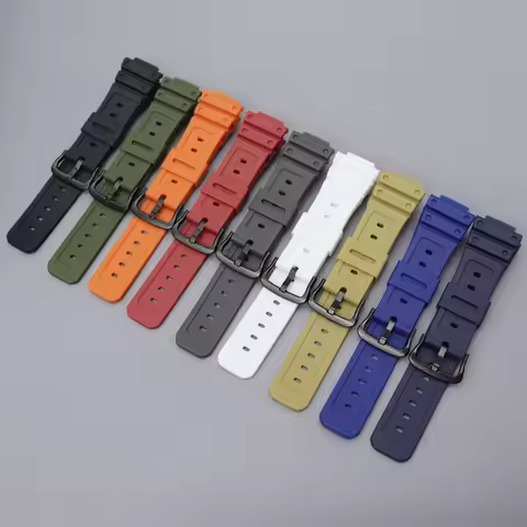 Silicone Watch Strap For G-SHOCK DW 5600 6900 ga2100 Raised 16mm Resin Watchband Accessories Bracele