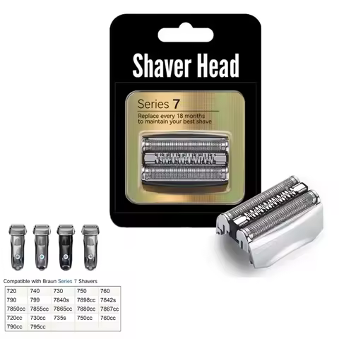 Replacement Electric Shaver Head Foil And Blade For Braun Series 7 Shaver 70B 70S Replacement Electr