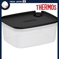 Thermos My Food Container, Square, 600ml, Black, KC-SA600 BK [ From Japan ]