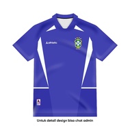 Jersey Fantasy BRAZIL - AWAY 2002 Fullprinting Top - ATHLETIC SPORTWEAR KIDS