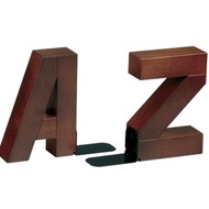 A-Z 書擋 實木書架 AZ Bookends