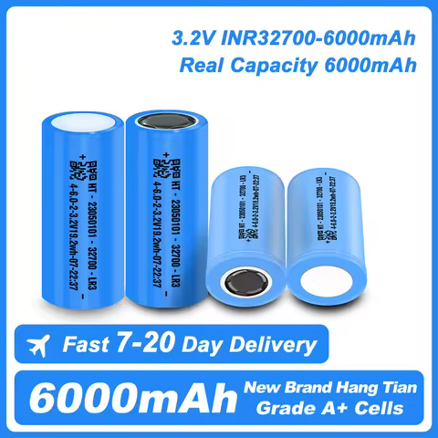 1-10PCS 32700 LiFePO4 Battery 6000mAh 18A 3C Discharge 3.2V for UPS storage batteries Li-ion 32700 L