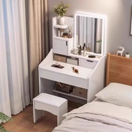 Dressing Table Makeup Table with LED Light Mirror Vanity Table with Drawer Storage Cosmetic Table Ma