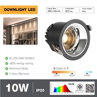 LOCAL789 EILON Downlight 10W 3 Lights Model La-753BK+SV Black And Silver Shop In