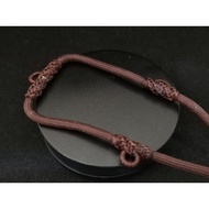 Brown 4mm Nylon String 3 hooks Amulet men's necklace!