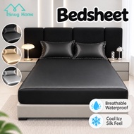 Bedsheet Satin Silk Bedsheets Soft Cooler Bed Fade Resistant Bed Sheet No Lukot No Gusot Bedsheet