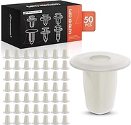 A-Premium 50PCS Square Nylon Fender Lining Screw Grommet Retainer Clip Compatible with Toyota Camry,