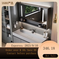 NEW Whole Washbin Bathroom Cabinet Mirror Cabinet Set Modern Minimalist Bathroom Wash Wash Basin Cabinet Combination L