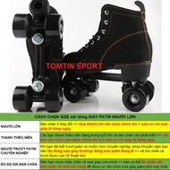 Giày patin người lớn 2 hàng bánh size 37-44 cho nam và nữ đi được ngay không sợ ngã chĩnh hãng JUWEI