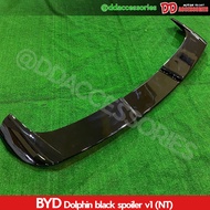 spoiler สปอยเลอร์ สปอยเลอร์หลัง BYD Dolphin 2023 2024 2025 สีดำเงา carbon ติดตั้งได้เลย รถไฟฟ้า